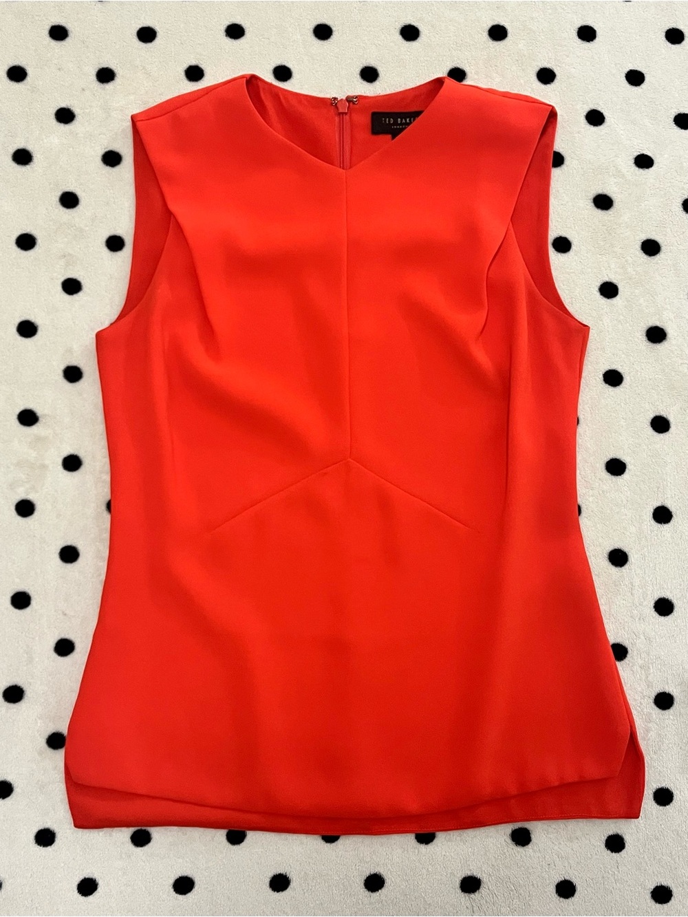 Ted Baker London Sleeveless Structural Seam Top Size 0